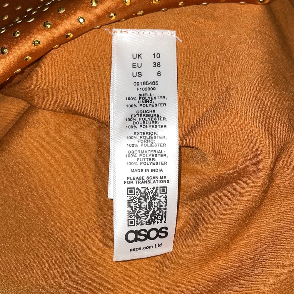ASOS Mini Shift Dress with Stud Embellishment SZ US 6 EUC - Picture 8 of 9